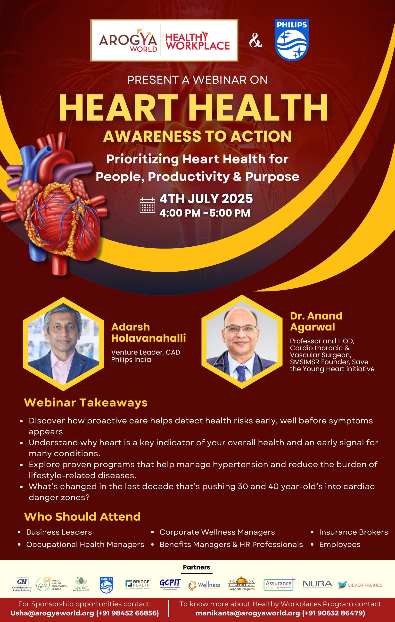 Webinar on Heart Health – Awareness to Action