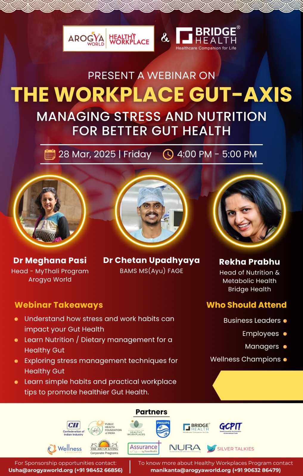 Webinar- The Workplace-Gut Axis: Managing Stress and Nutrition for Better Gut Health"